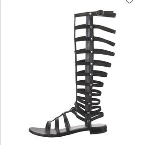 STUART WEITZMAN Gladiator Sandals - NEW/NEVER WORN - Black Size 7